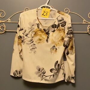 #28 Tan jay Rose Bling Top